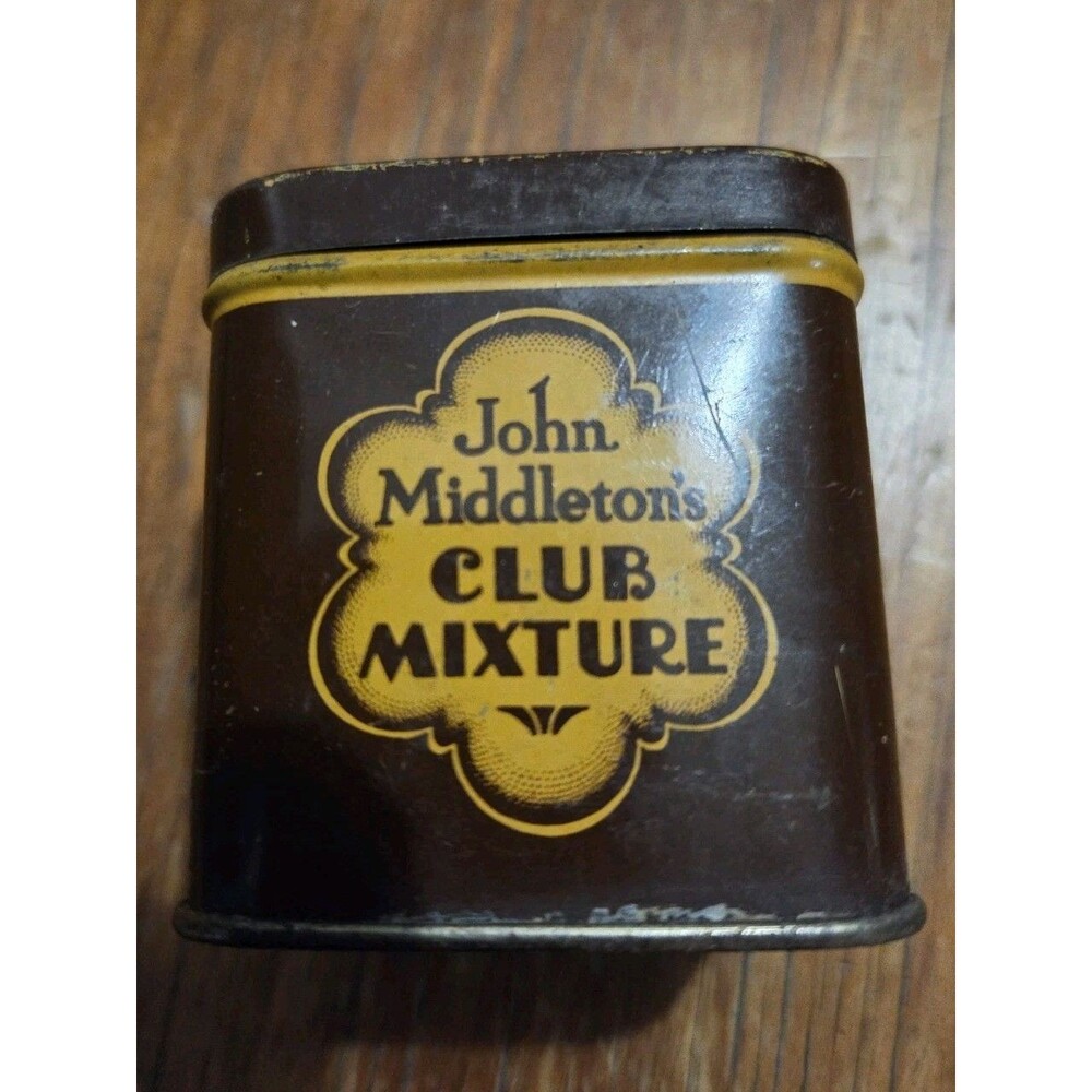 Vintage John Middleton's Club Mixture Empty Tobacco Tin Collectable 1950-1960's